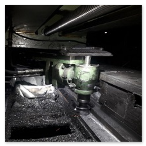 Bearbeiten der Auflagefläche einer Stoßbank