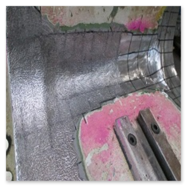 Schweißreparatur einer C-Presse