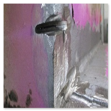 Schweißreparatur einer C-Presse