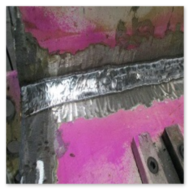 Schweißreparatur einer C-Presse