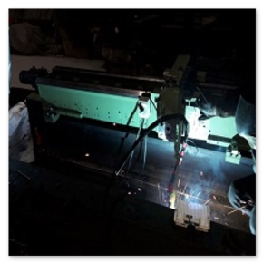 Bearbeiten der Auflagefläche einer Stoßbank