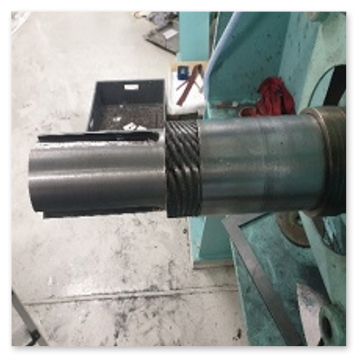 Instandsetzen einer deformierten nicht fluchtenden Antriebswelle